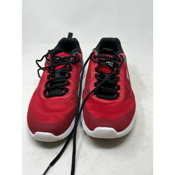 Fila Trazoros 2 Energized Red Black Lace Athletic Shoes - Picture 1 of 8